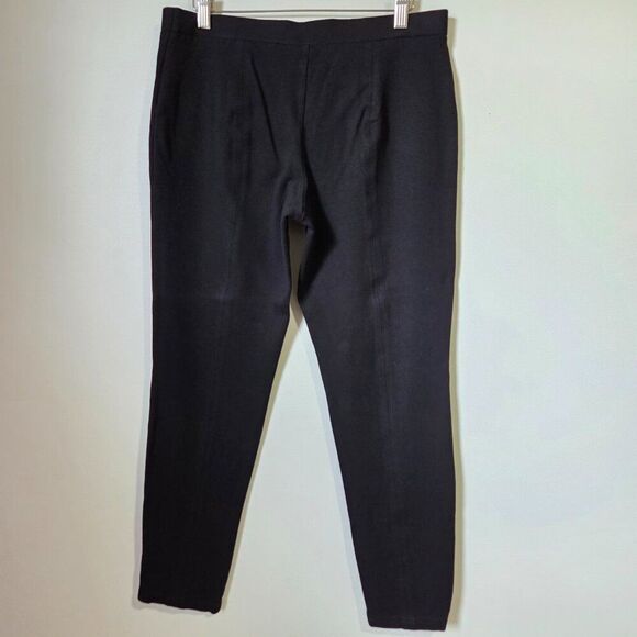 EUC CHICO'S BLACK SO SLIMMING SOFT STRETCHY PANTS SIZE 1 / US M - Picture 2 of 11
